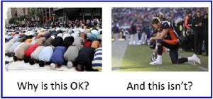 Islam Prayer vs. Football Prayer..?