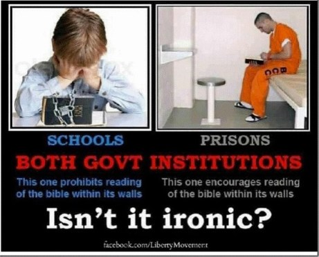 Schools vs. Prisons with Bibles..?